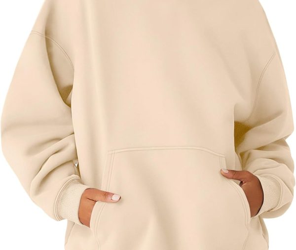 Womens  Sweatshirts Fleece Hoodies Long Sleeve Shirts Pullover Fall Outfits 2025 with Pocket