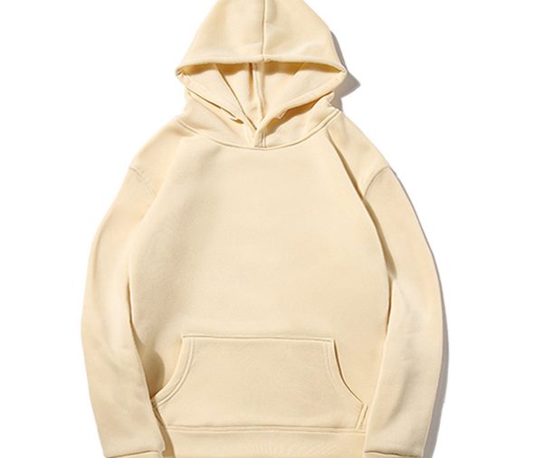 Men's Relaxation Sport Hooded Pullover Sweatshirt Long Sleeve Solid Hoodie